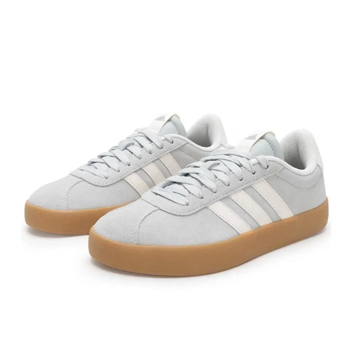 VL Court 3.0 Wonder Silver Gum Casual Lifestyle Shoes JP7539 Mens Size 9 by Adidas