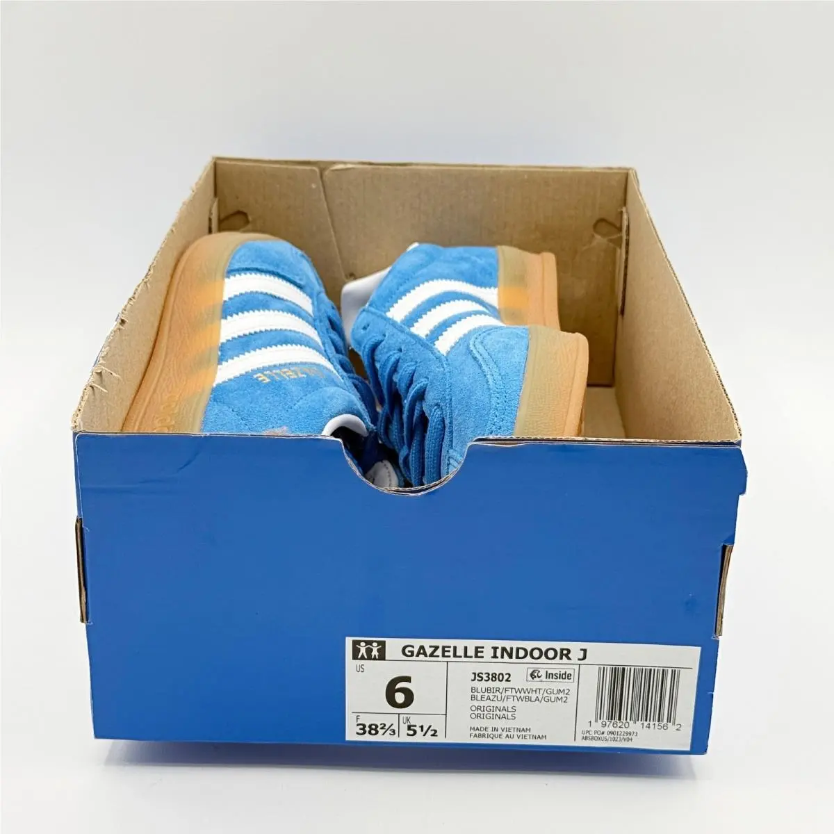 Adidas shoes - Gazelle Indoor J - Gazelle Indoor - Blue (UPC: 197620141562) 0