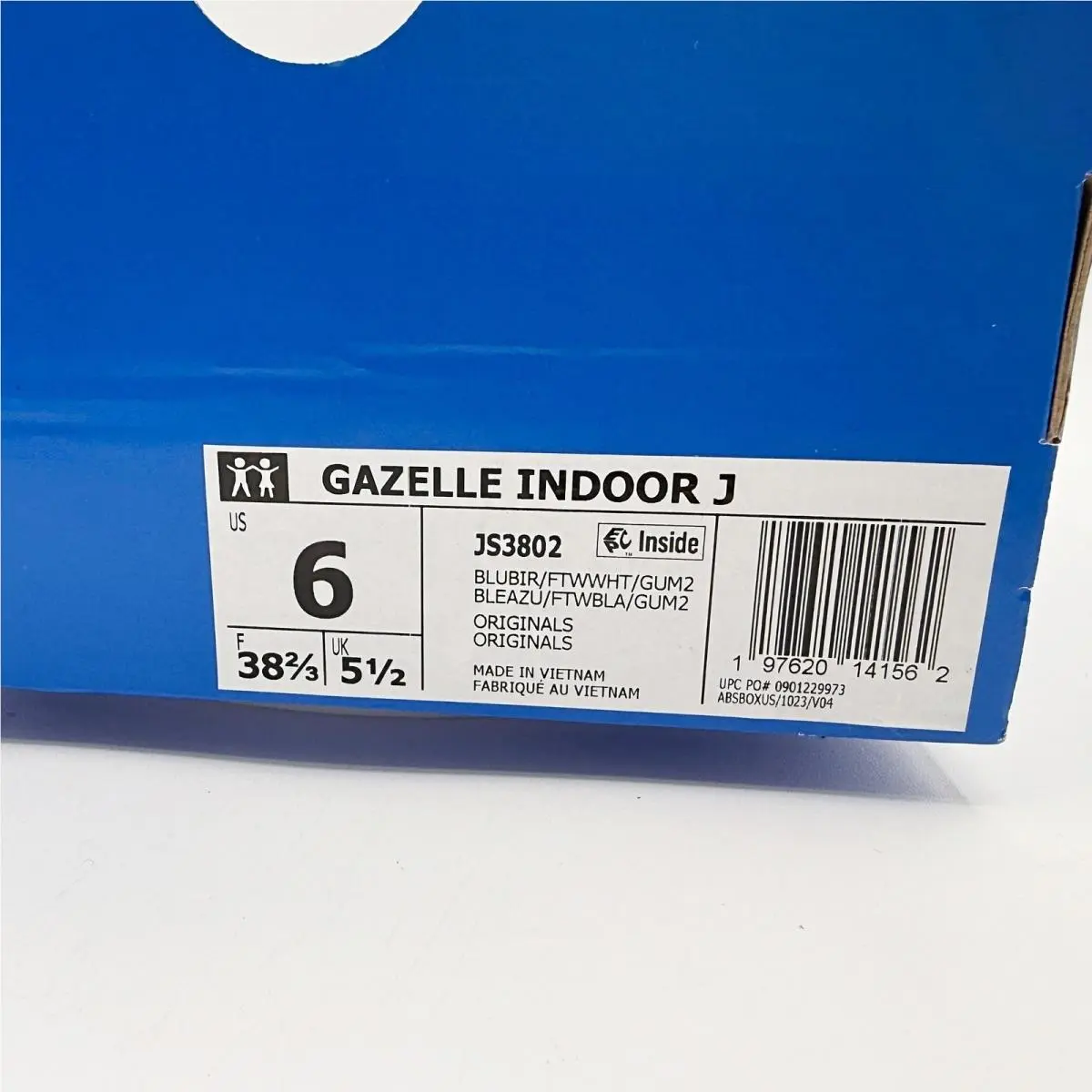 Adidas shoes - Gazelle Indoor J - Gazelle Indoor - Blue (UPC: 197620141562) 8