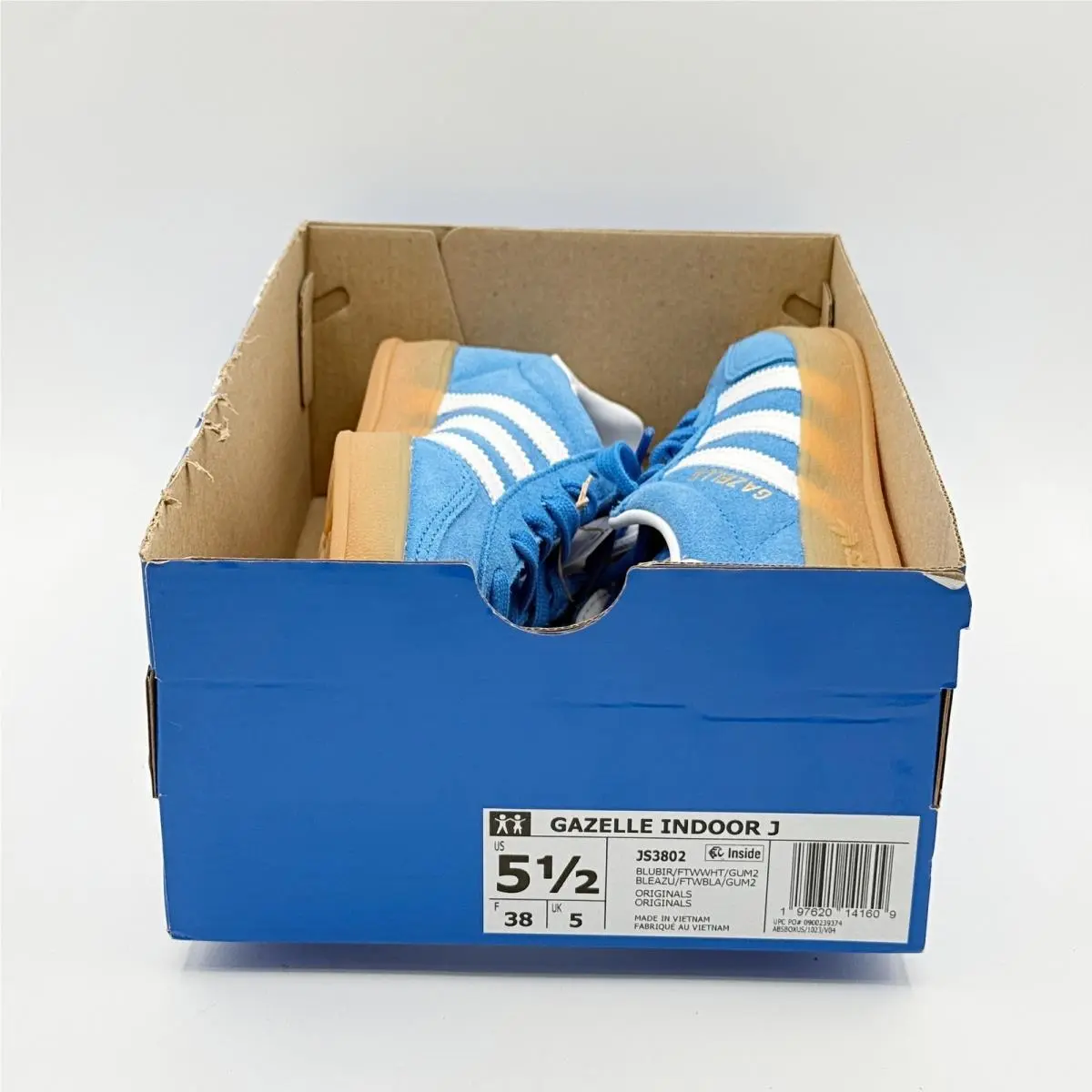 Adidas shoes - Gazelle Indoor J - Gazelle Indoor - Blue (UPC: 197620141609) 0