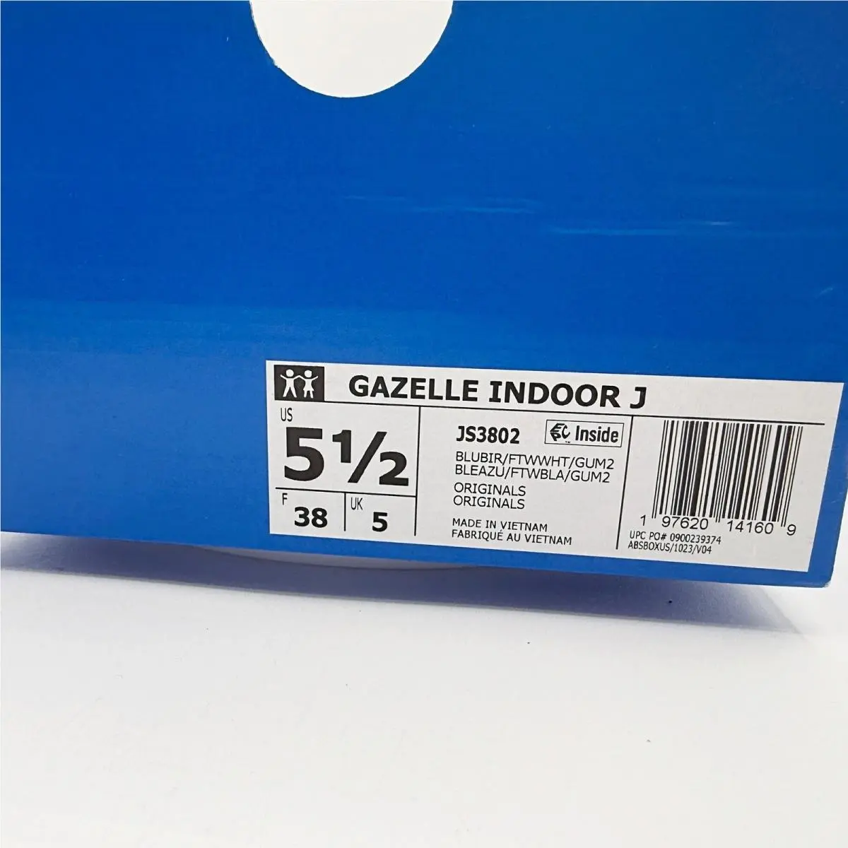 Adidas shoes - Gazelle Indoor J - Gazelle Indoor - Blue (UPC: 197620141609) 8