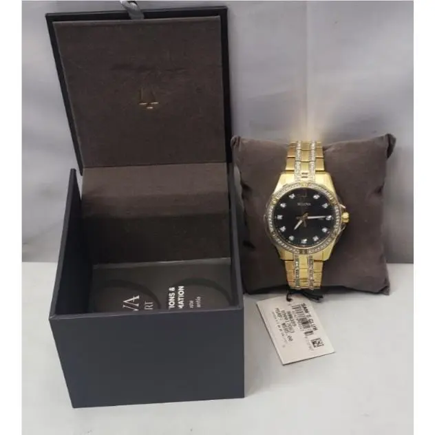 Stainless Steel Men`s Watch with Crystal Accents 42mm 96B399 by Bulova