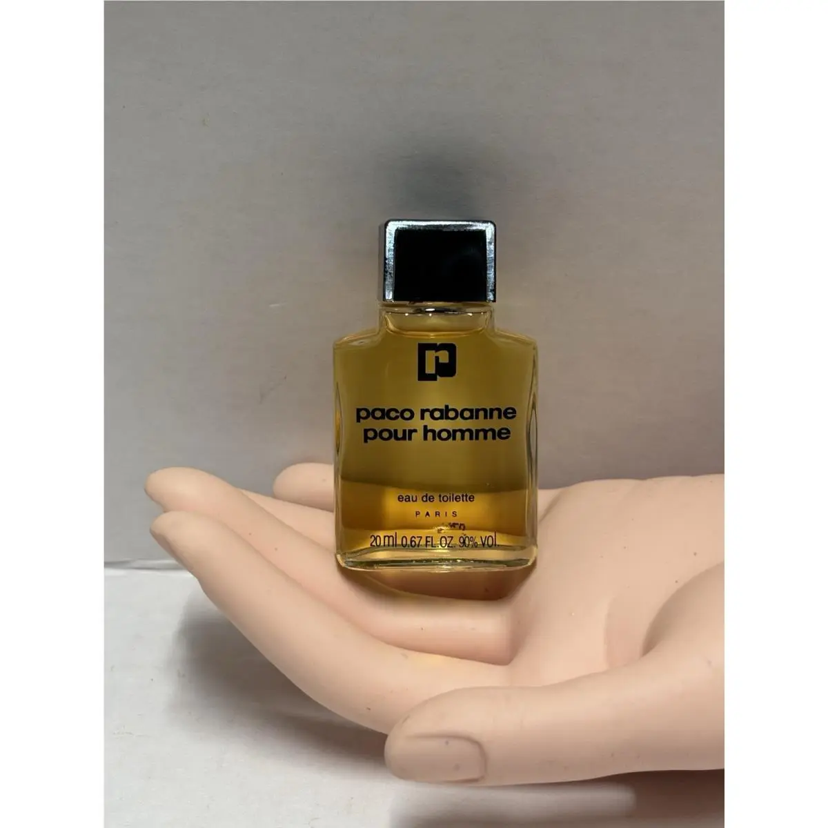Pour Homme 20ml 0.67oz Edt Made in France 80s Vintage by Paco Rabanne
