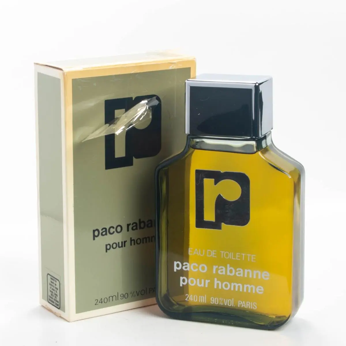 Pour Homme Edt 240ml 8OZ Splash Vintage First Pre-barcode 80s by Paco Rabanne