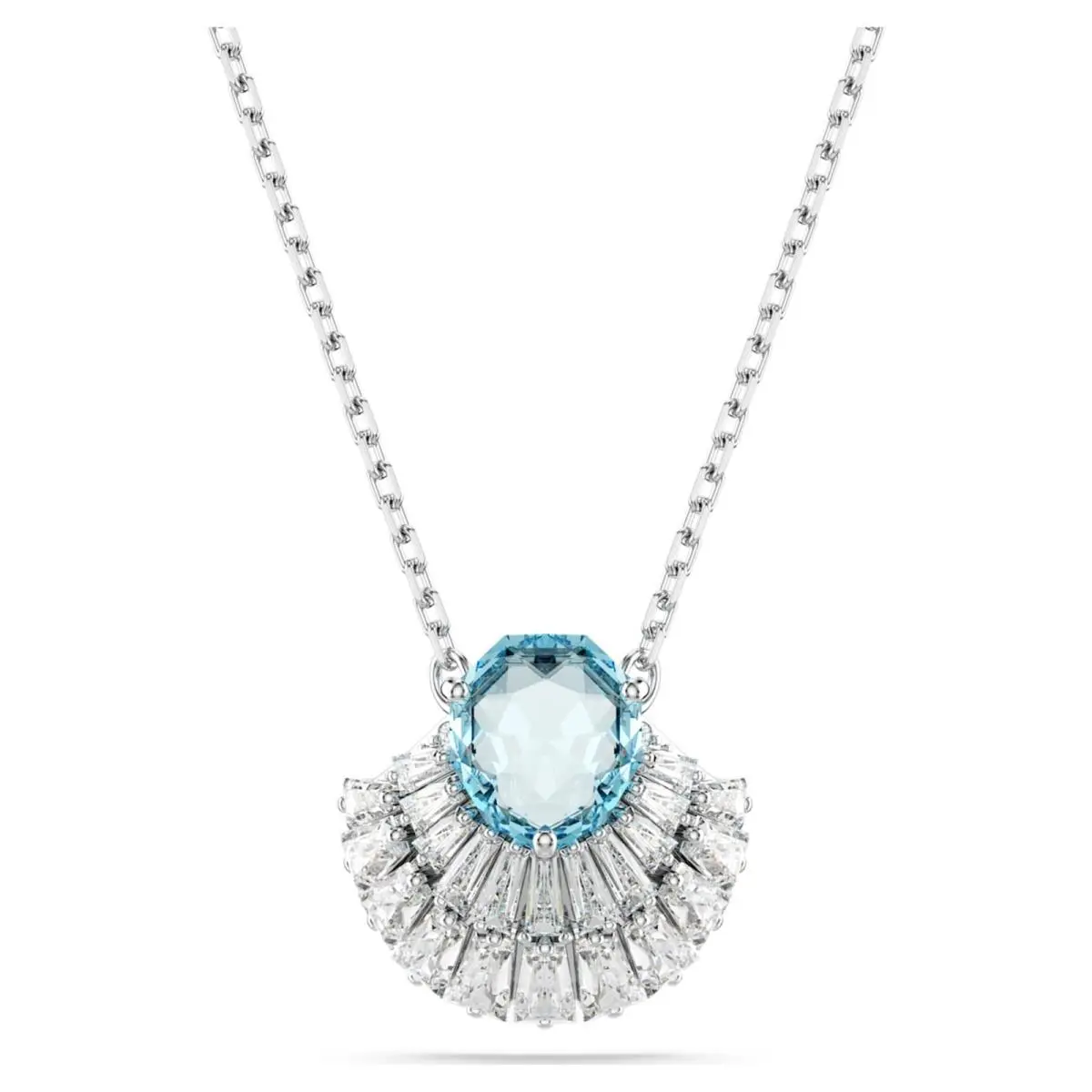 Idyllia Blue Crystal Rhodium-plated Necklace 5689195 by Swarovski