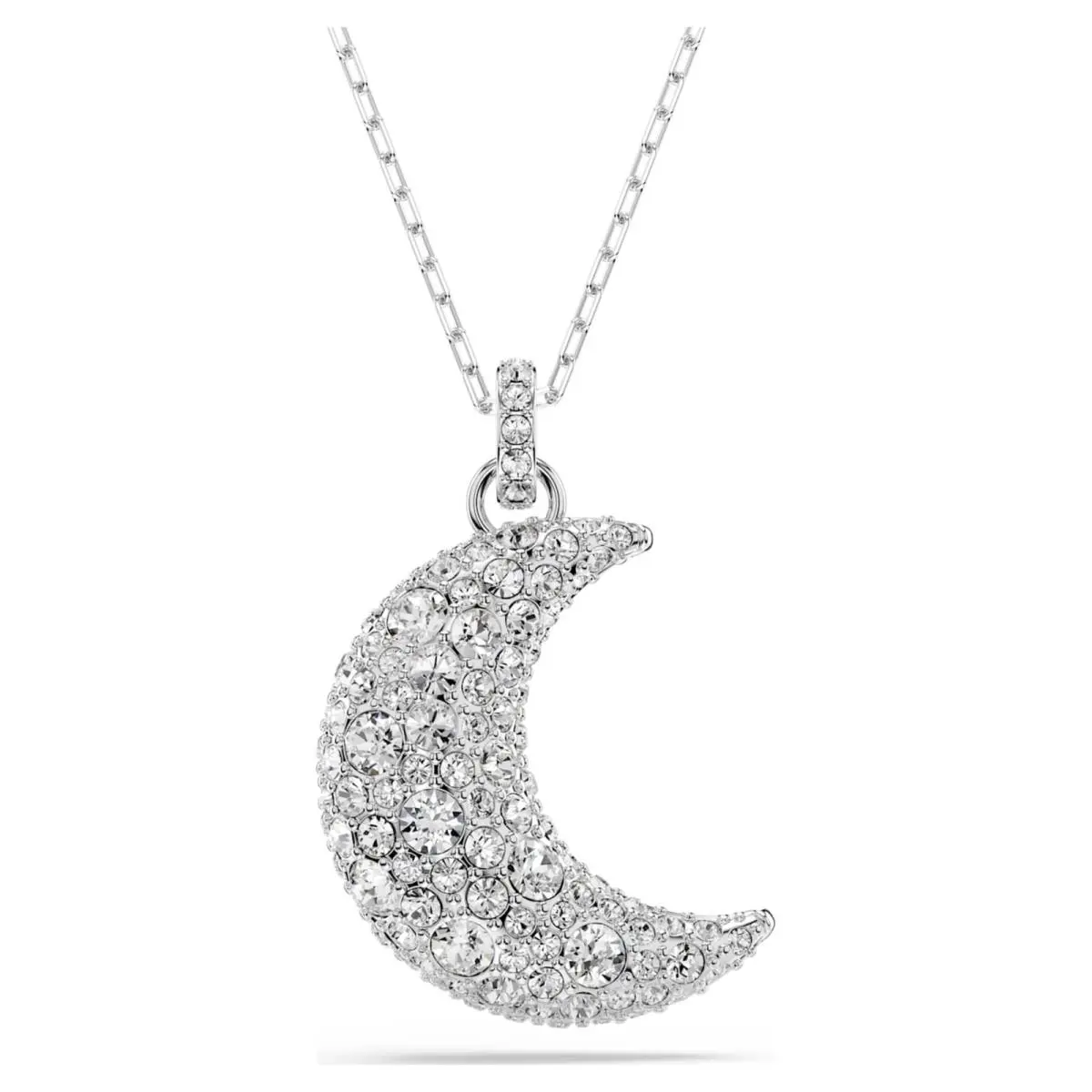 Sublima White Crystal Rhodium-plated Necklace 5666181 by Swarovski