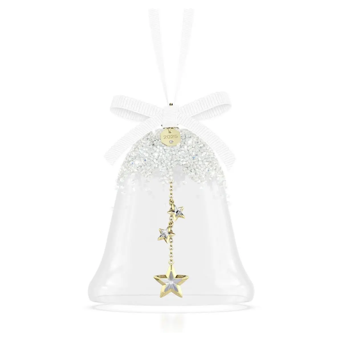 Annual Edition: 2025 Bell White Crystal Polyester Ornament 5701866 by Swarovski
