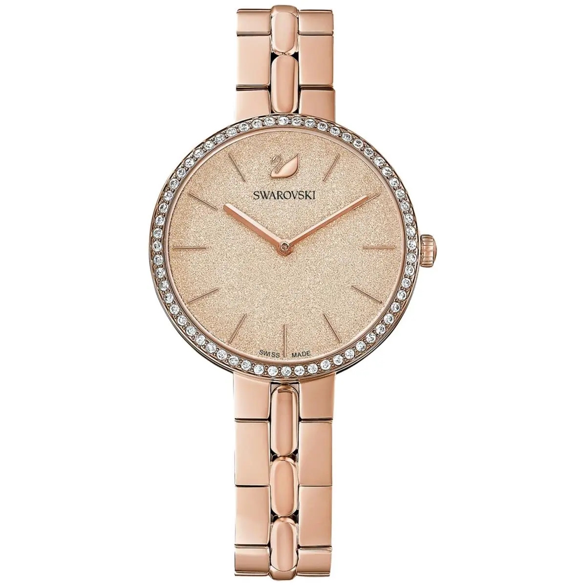 Swarovski Swiss Cosmopolitian Rose Gold-tone Stainless Pvd Watch 35mm