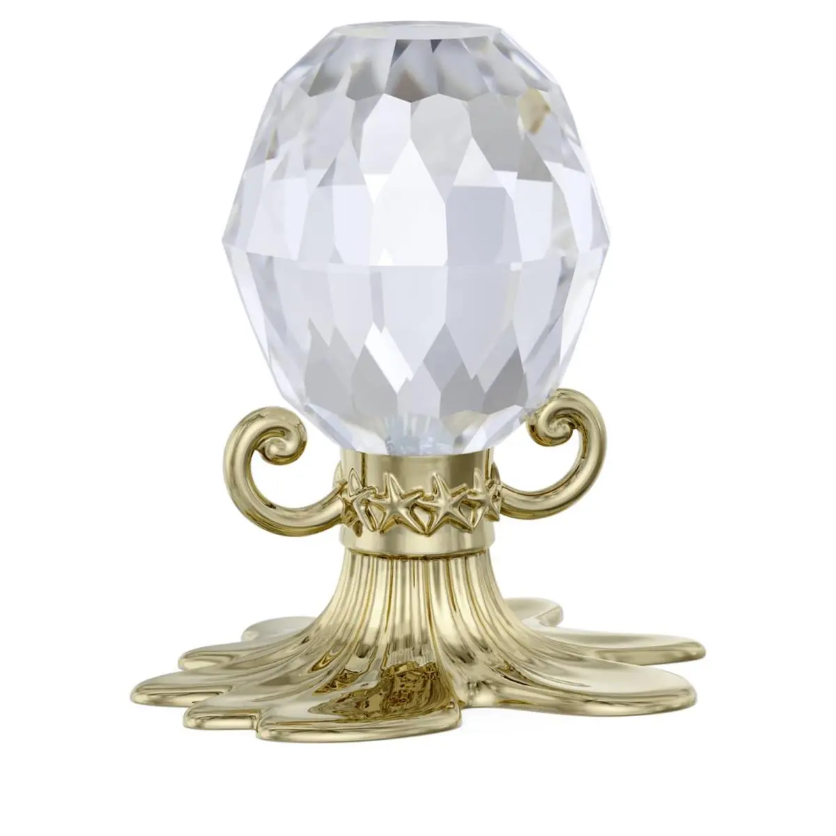 Zodiac: Acquarius White Crystal Champagne-tone Metal Figurine 5670300 by Swarovski