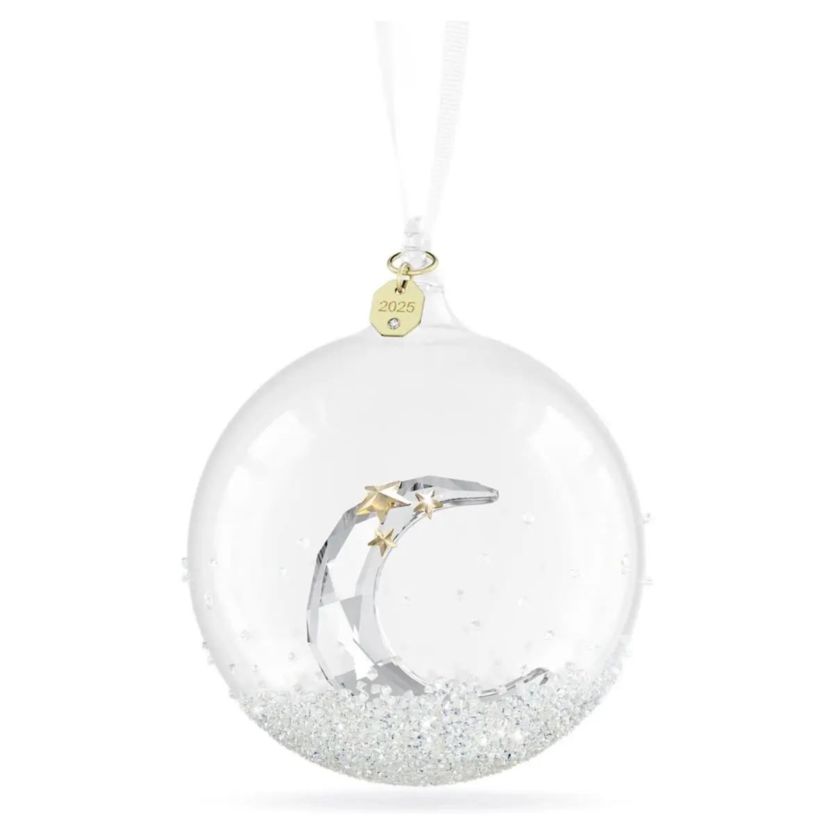 Annual Edition 2025 Ball White Crystal Polyester Ornament 5701865 by Swarovski