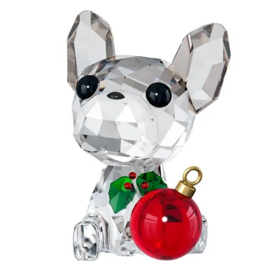 Hoiday Cheers: French Bulldog White Crystal Ornament 5736391 by Swarovski