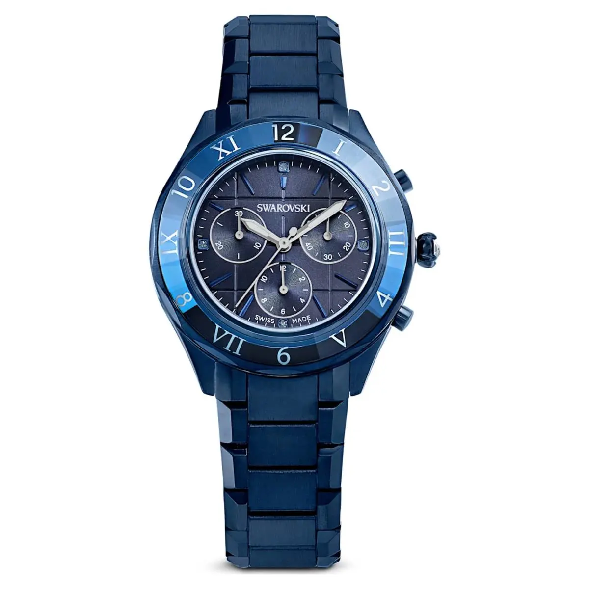 Swarovski Women`s Dextera 40mm Quartz Watch 5715457 - Dial: Blue, Band: Blue, Dial Family: Blue