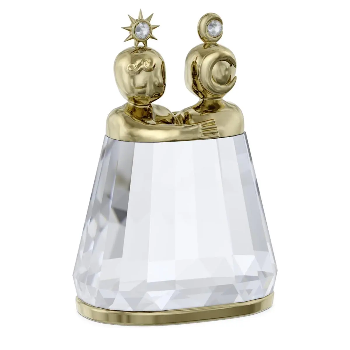 Zodiac: Gemini White Crystal Champagne-tone Metal Figurine 5670323 by Swarovski