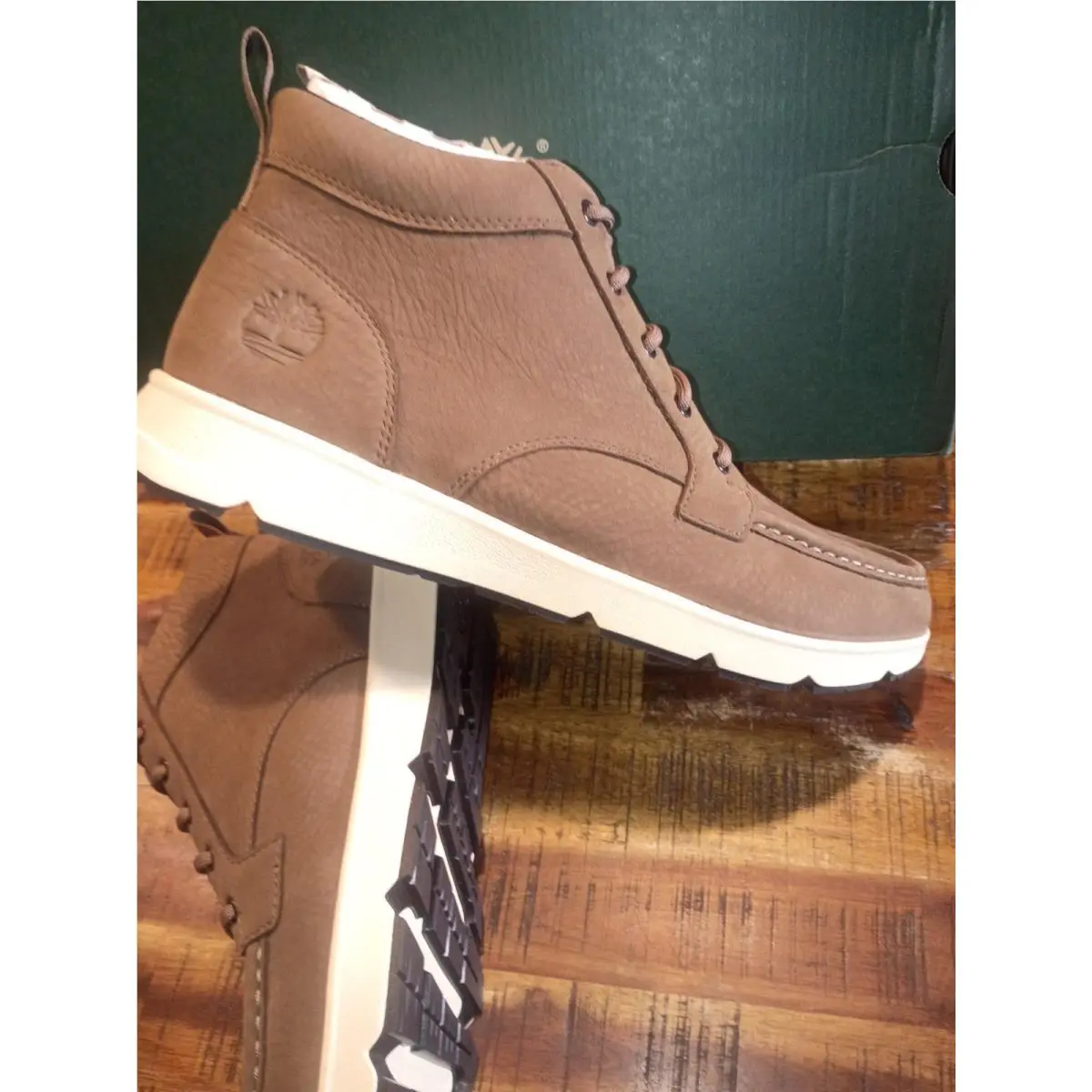 Timberland shoes - Timberland Parker Street Mid Lace Sneaker - TBOA6BXEEM6 - Brown 4