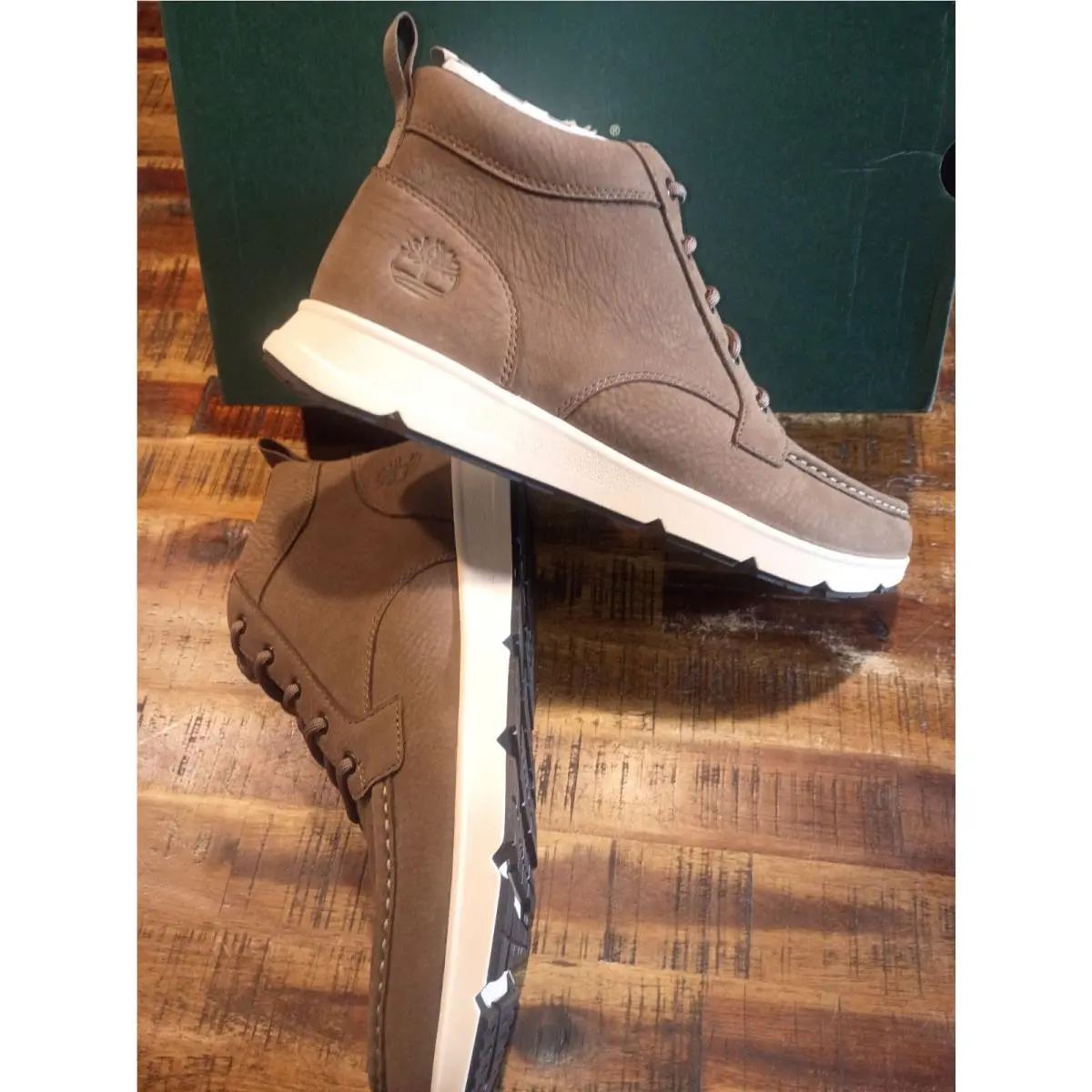 Timberland shoes - Timberland Parker Street Mid Lace Sneaker - TBOA6BXEEM6 - Brown 5