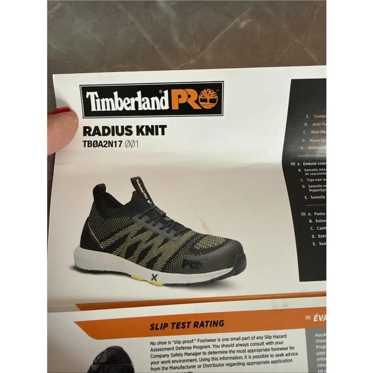Timberland shoes - Radius Knit Slip-On - Radius Knit - TB0A2N17001 - Black/Yellow (UPC: 196009171282) 3
