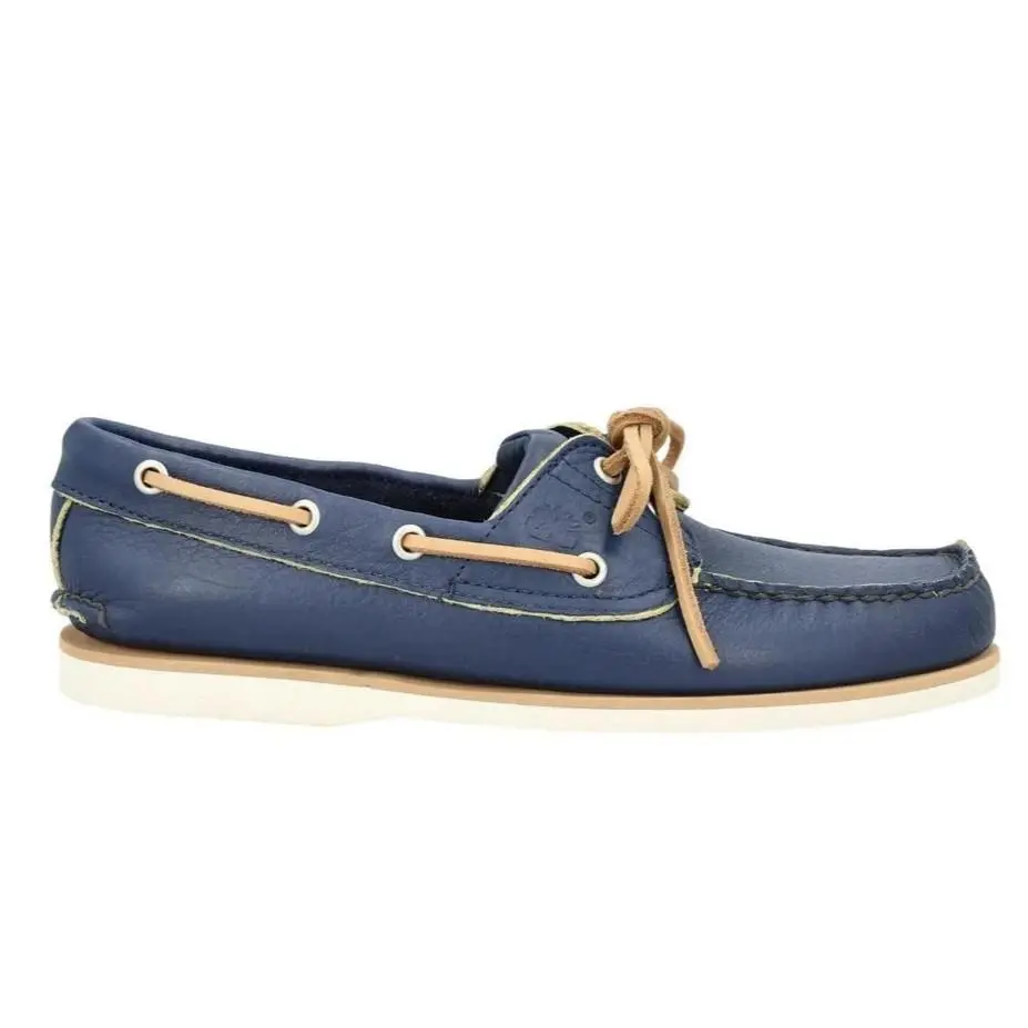 Timberland Men`s Blue Classic Lace-up Boat Shoes Mens 9.5