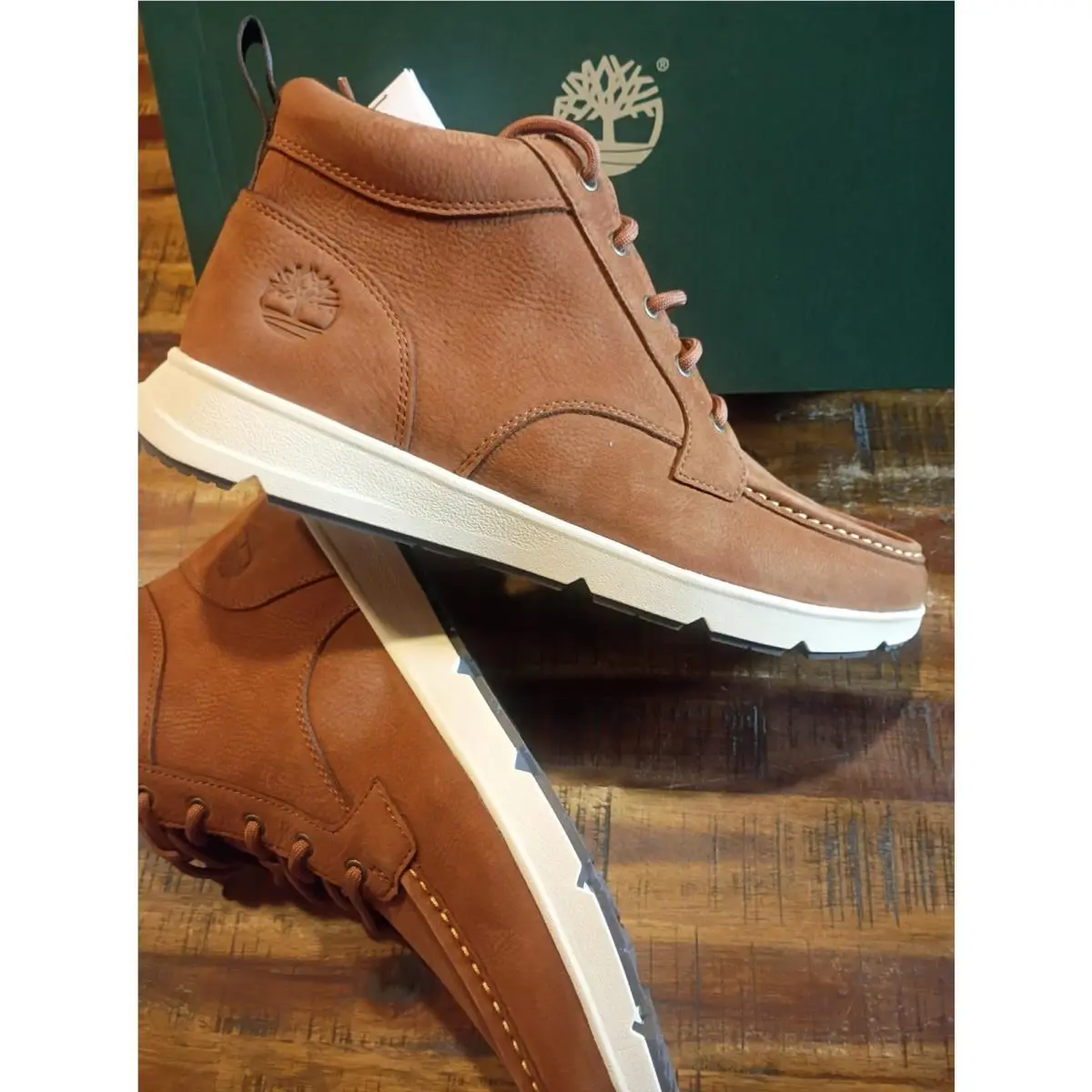 Timberland shoes - Timberland Parker Street Mid Lace Sneaker - medium brown 0