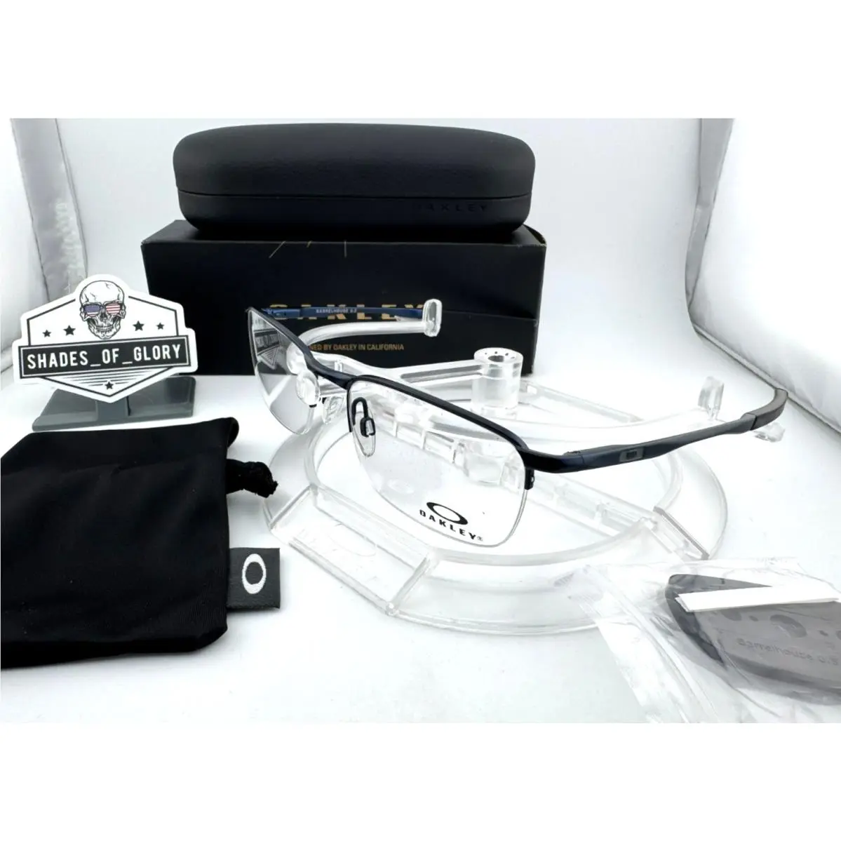 Barrelhouse 0.5 OX3174-0453 Eyeglasses Frames Matte Midnight 53-18-139 by Oakley