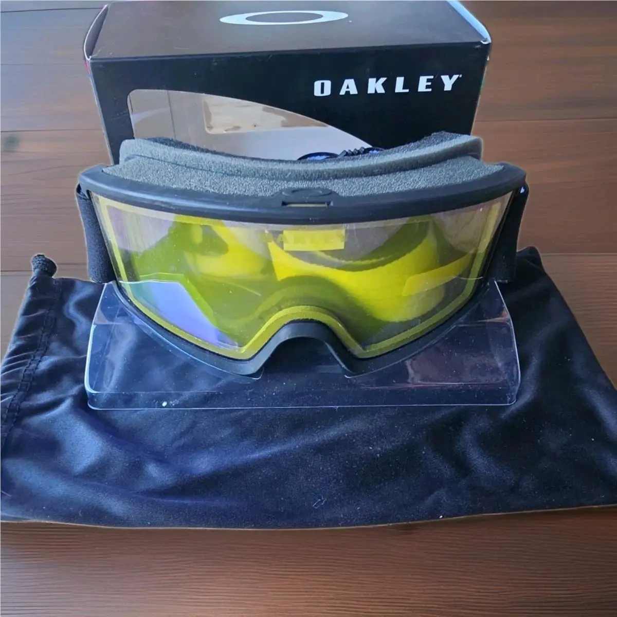 Oakley Target Line S Goggles Black with Fire Iridium