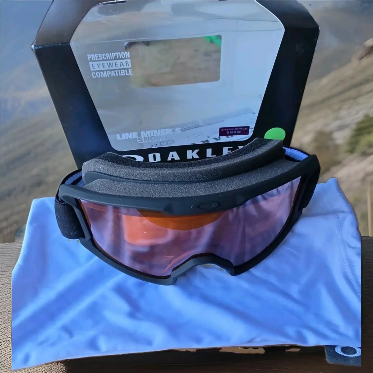 Oakley Line Miner S Matte Black Prizm Perismgbl Ski Goggles