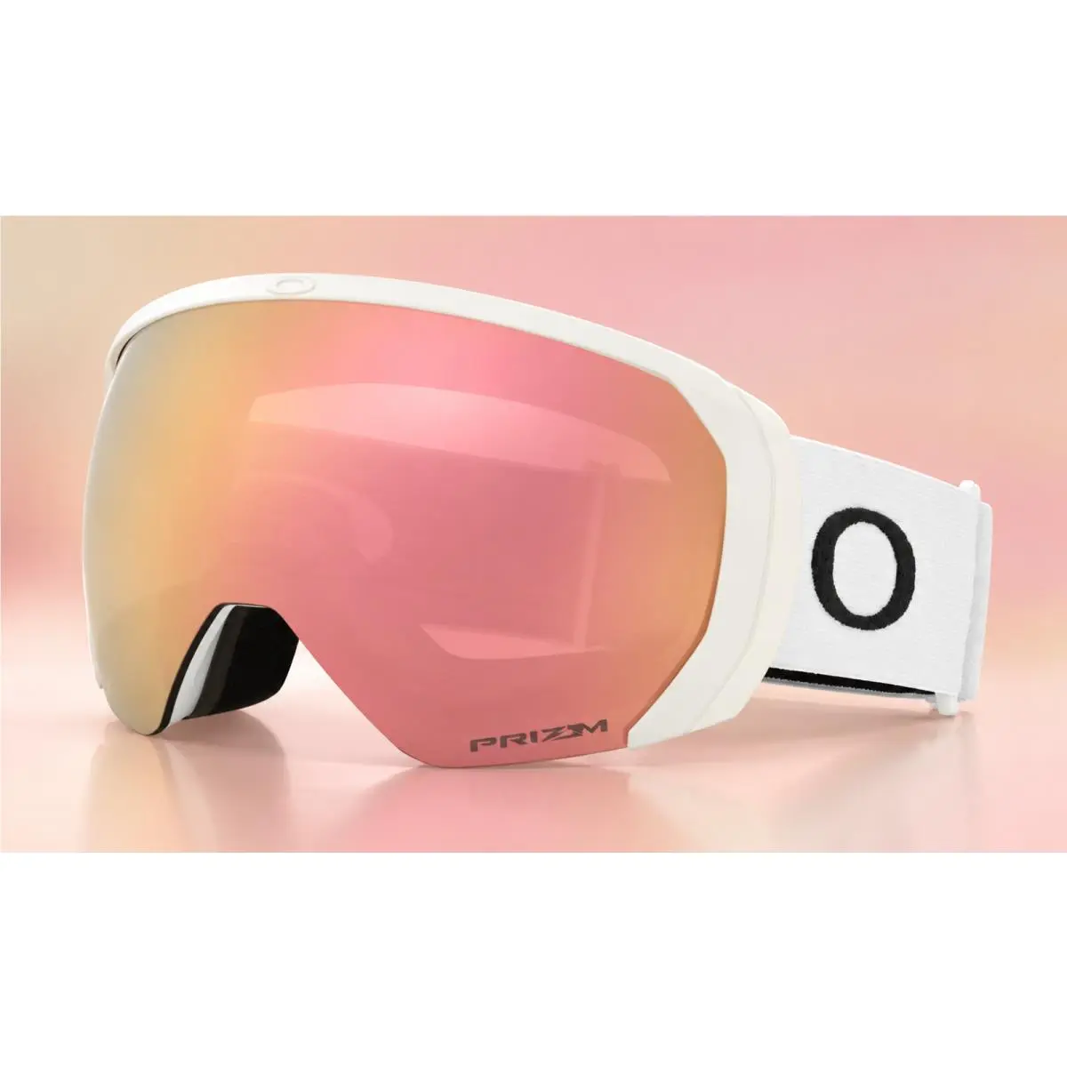 Oakley Flight Path L Matte White Prizm Rose Gold Snow Ski Goggles