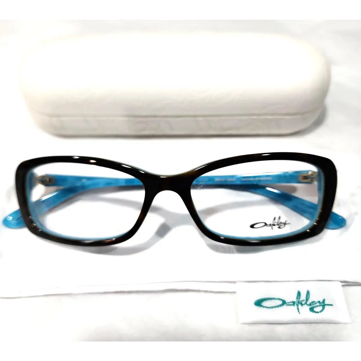 OX1071-0353 Cross Court Tortoise Letterpress Eyeglasses 53-16 135 Case by Oakley