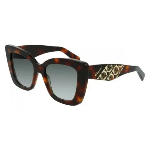 SF 1023S 214 2 Tortoise 52-18-145 Italy by Salvatore Ferragamo