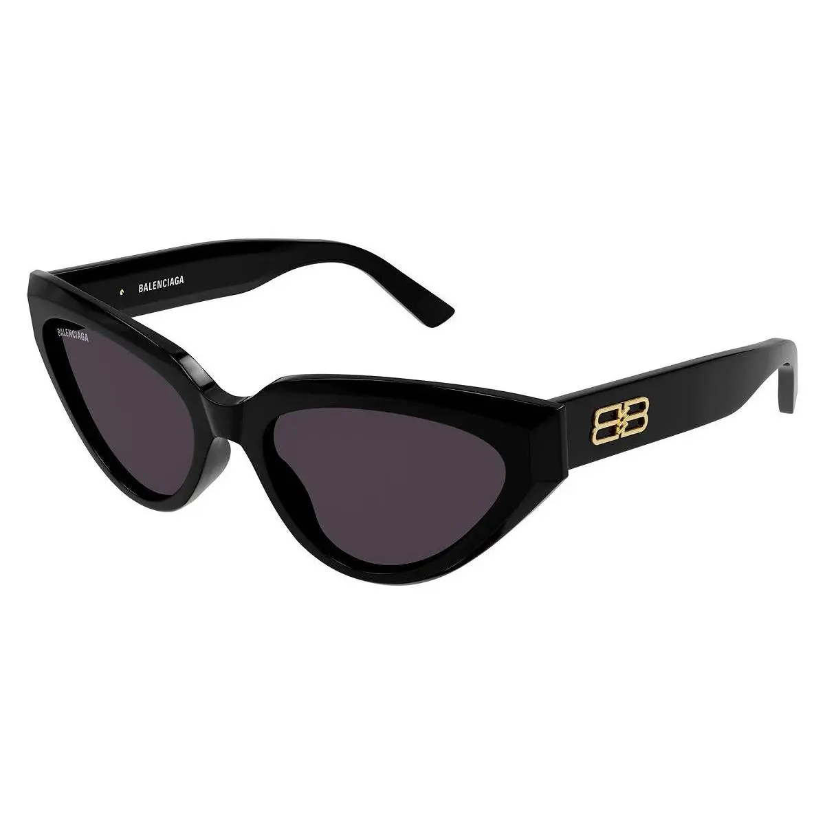 Unisex Cat Eye Sunglasses BB0270S Black or White Black by Balenciaga