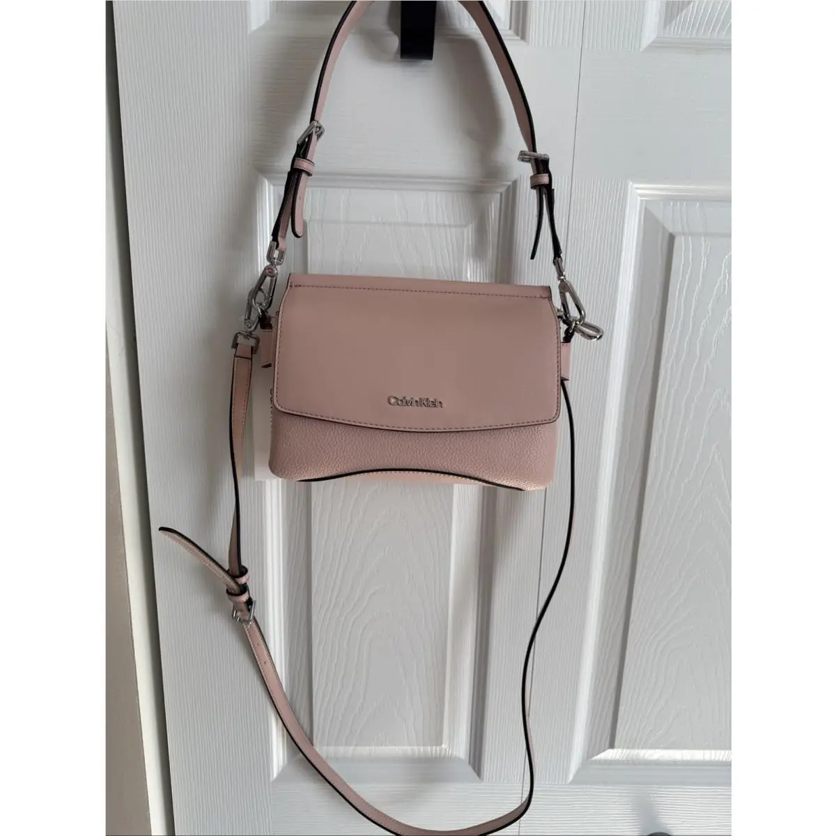 Pink Convertible Crossbody Clutch Should Purse Bag by Calvin Klein