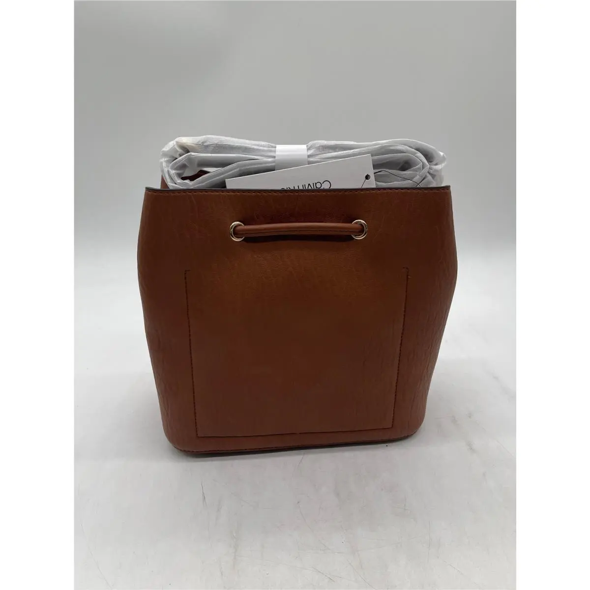 Women`s Gabrianna Novelty Bucket Shoulder Bag - Caramel by Calvin Klein