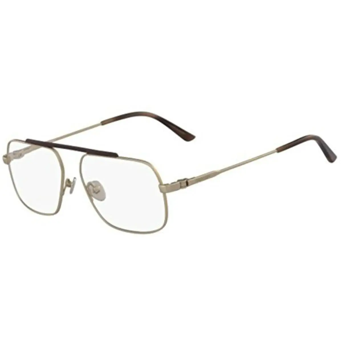 CK18106 717 Gold Brown Eyeglasses 55mm with CK Case by Calvin Klein
