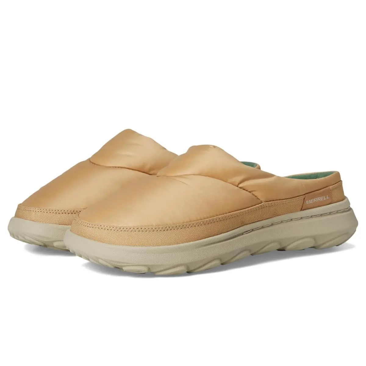 Women`s Slippers  Hut Moc 2 Quilted Slide Tan by Merrell