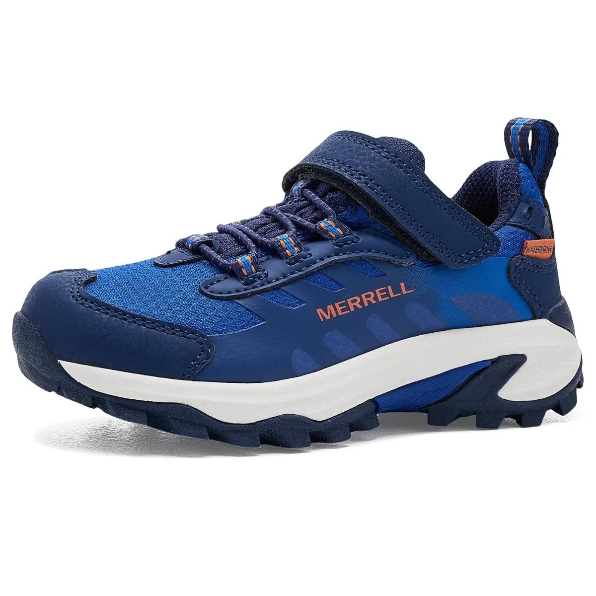 Unisex Kids  Kids Moab Speed 2 Low A/c Waterproof Little Kids/big Kids Blue/Navy by Merrell