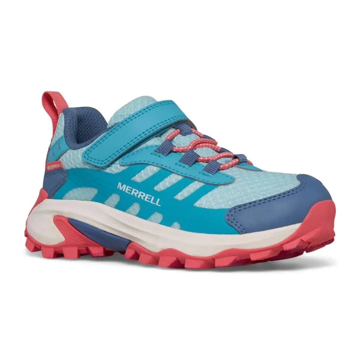 Unisex Kids  Kids Moab Speed 2 Low A/c Waterproof Little Kids/big Kids Turquoise/Coral by Merrell