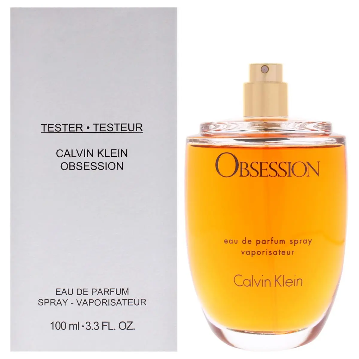 Obsession Eau De Parfum 3.4 oz 100 ml For Women Tester by Calvin Klein