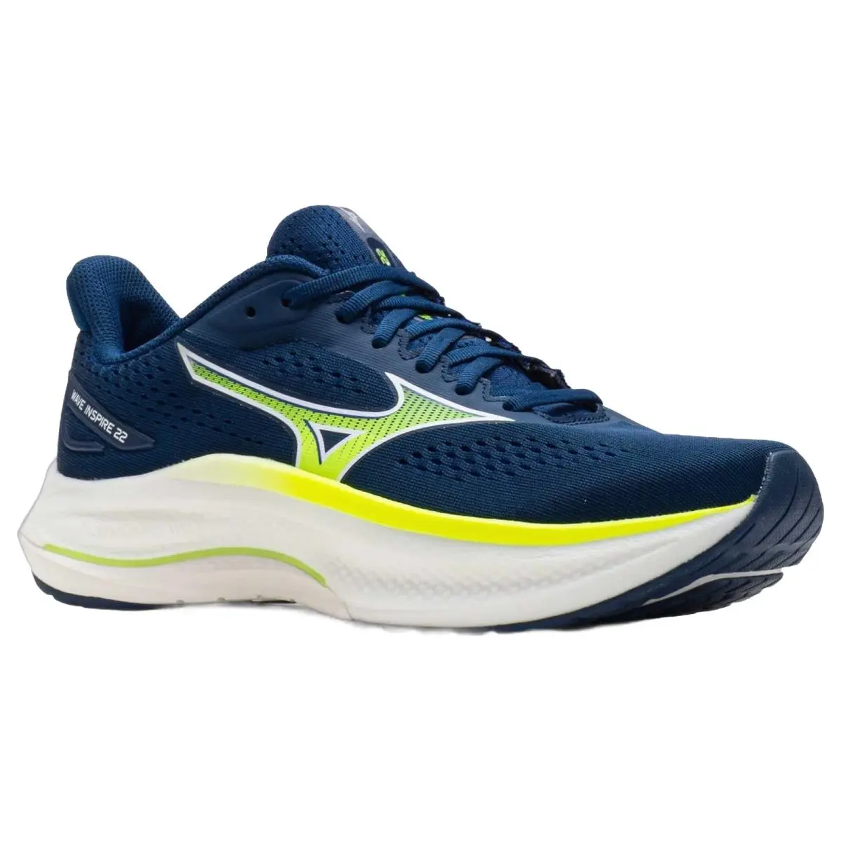 Mizuno shoes - Mizuno Wave Inspire 22 Wide - 4115575Y00 - Estate Blue/White 3