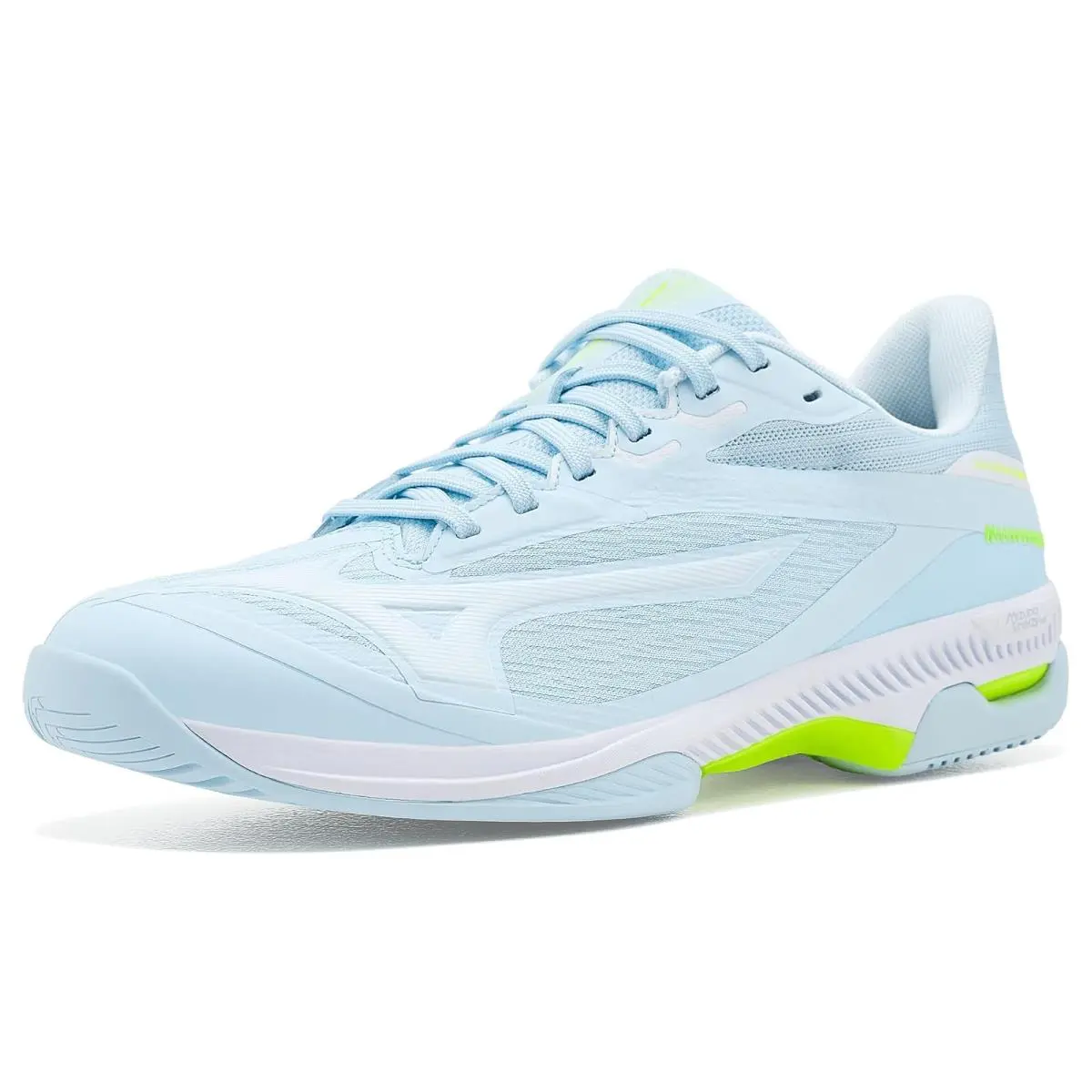 Women`s Sneakers Athletic Shoes  Wave Exceed Court AC Ice Water/Lighting Yellow by Mizuno