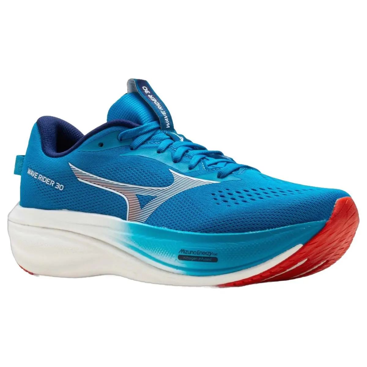 Mizuno shoes - Mizuno Wave Rider 30 - Wave Rider - 411621BJ00 - Blue Jewel/White 3