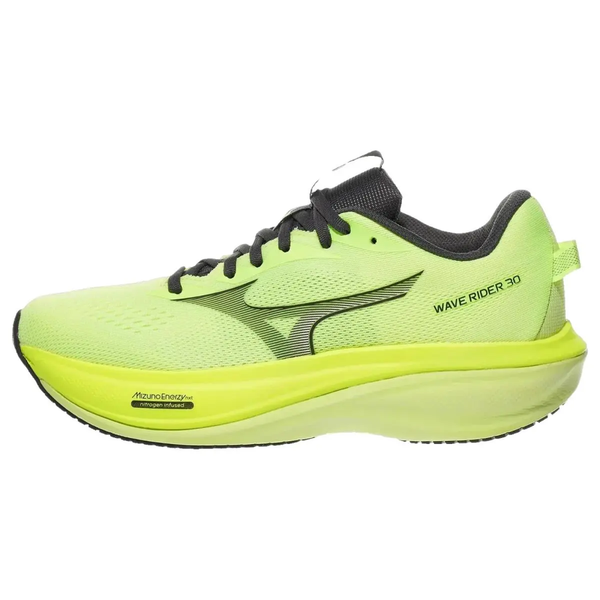 Mizuno shoes - Mizuno Wave Rider 30 - Wave Rider - 4116214H9H - Lime Pulp/Black Oyster 5