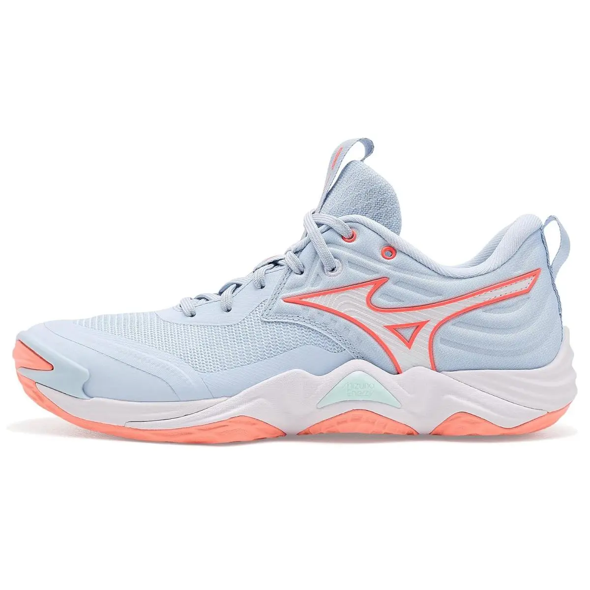 Mizuno shoes - Blue Finch/Lava Orange 2