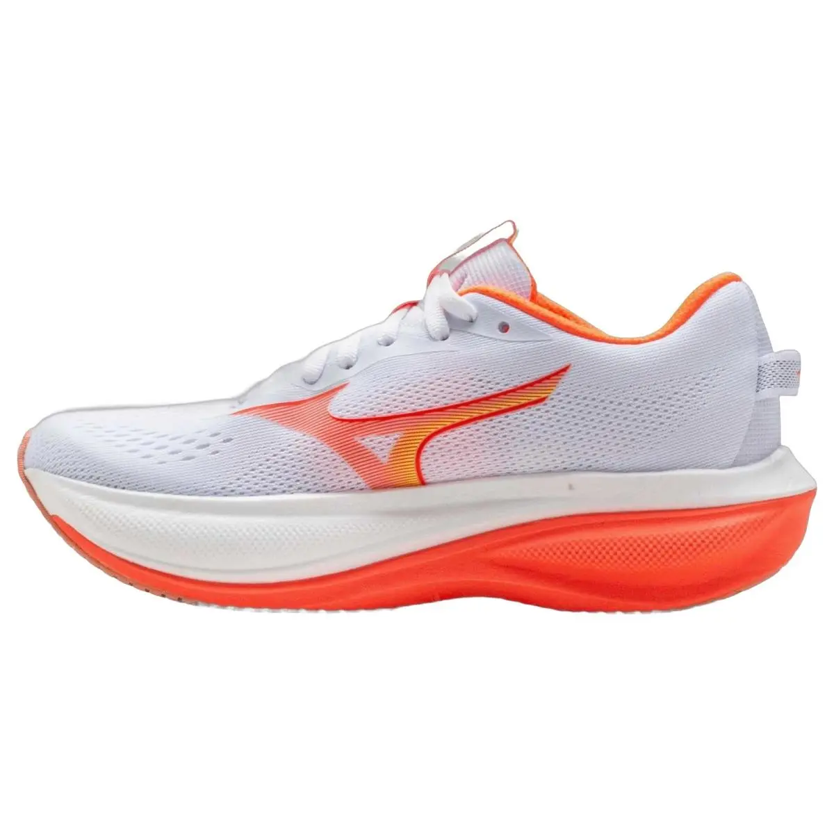 Mizuno shoes - Mizuno Wave Rider 30 - Wave Rider - 411623001B - White/Flamingo Coral 0