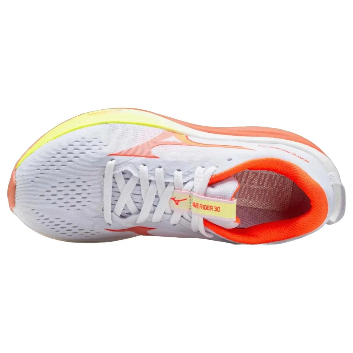 Mizuno shoes - Mizuno Wave Rider 30 - Wave Rider - 411623001B - White/Flamingo Coral 1