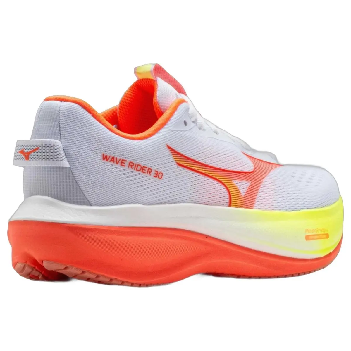 Mizuno shoes - Mizuno Wave Rider 30 - Wave Rider - 411623001B - White/Flamingo Coral 4