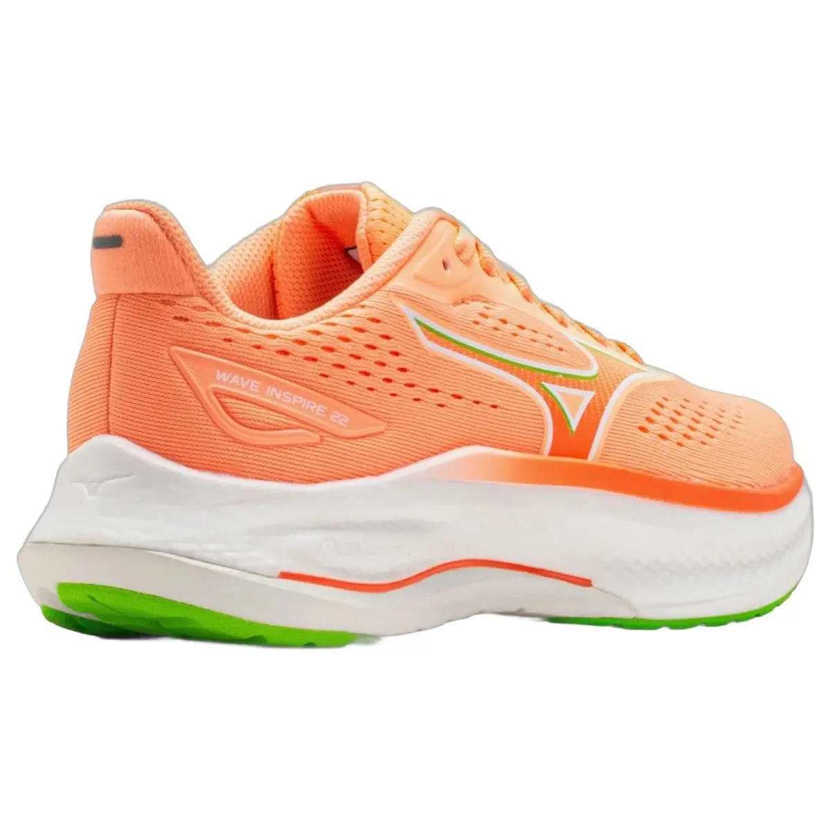 Mizuno shoes - Mizuno Wave Inspire 22 - Wave Inspire - 4115581B4A - Flamingo Coral/Jasmine Green 11