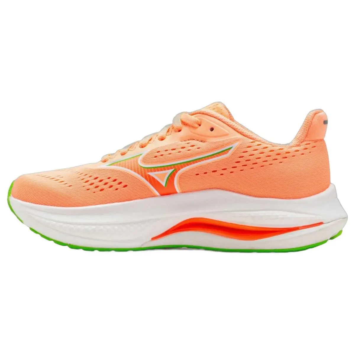 Mizuno shoes - Mizuno Wave Inspire 22 - Wave Inspire - 4115581B4A - Flamingo Coral/Jasmine Green 7