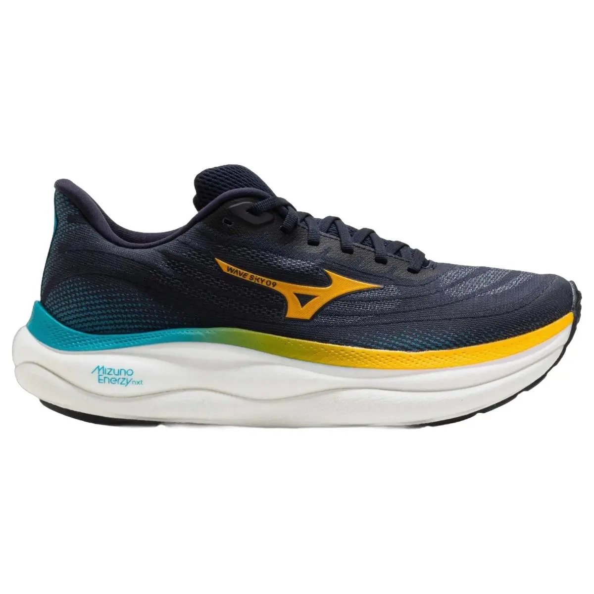 Wave Sky 9 Running Shoes Mens Size 7-13 Baritone Citrus 411533.5S2Y by Mizuno