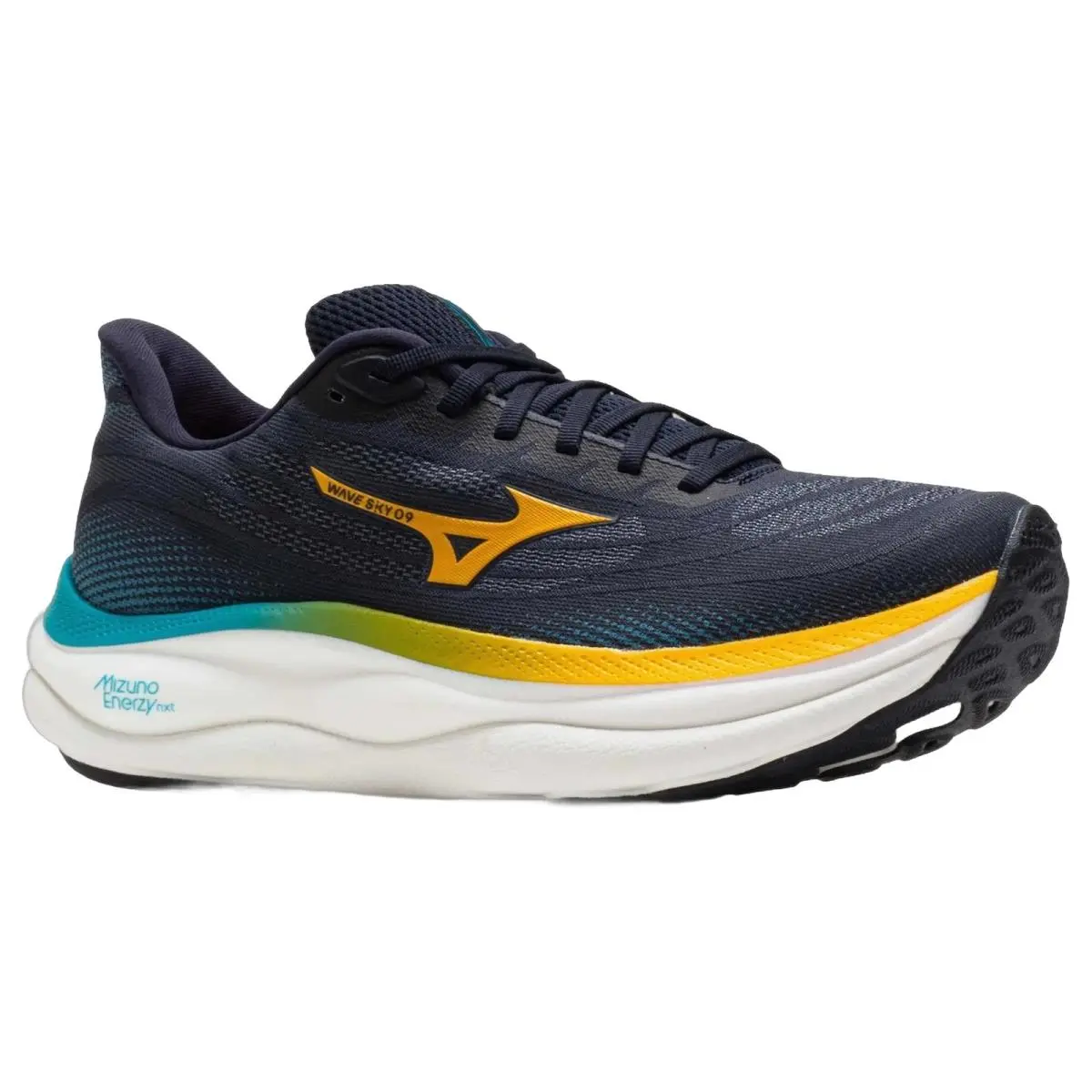 Mizuno shoes - Mizuno Wave Sky 9 - Wave Sky - 4115335S2Y - Baritone Blue/Citrus 3