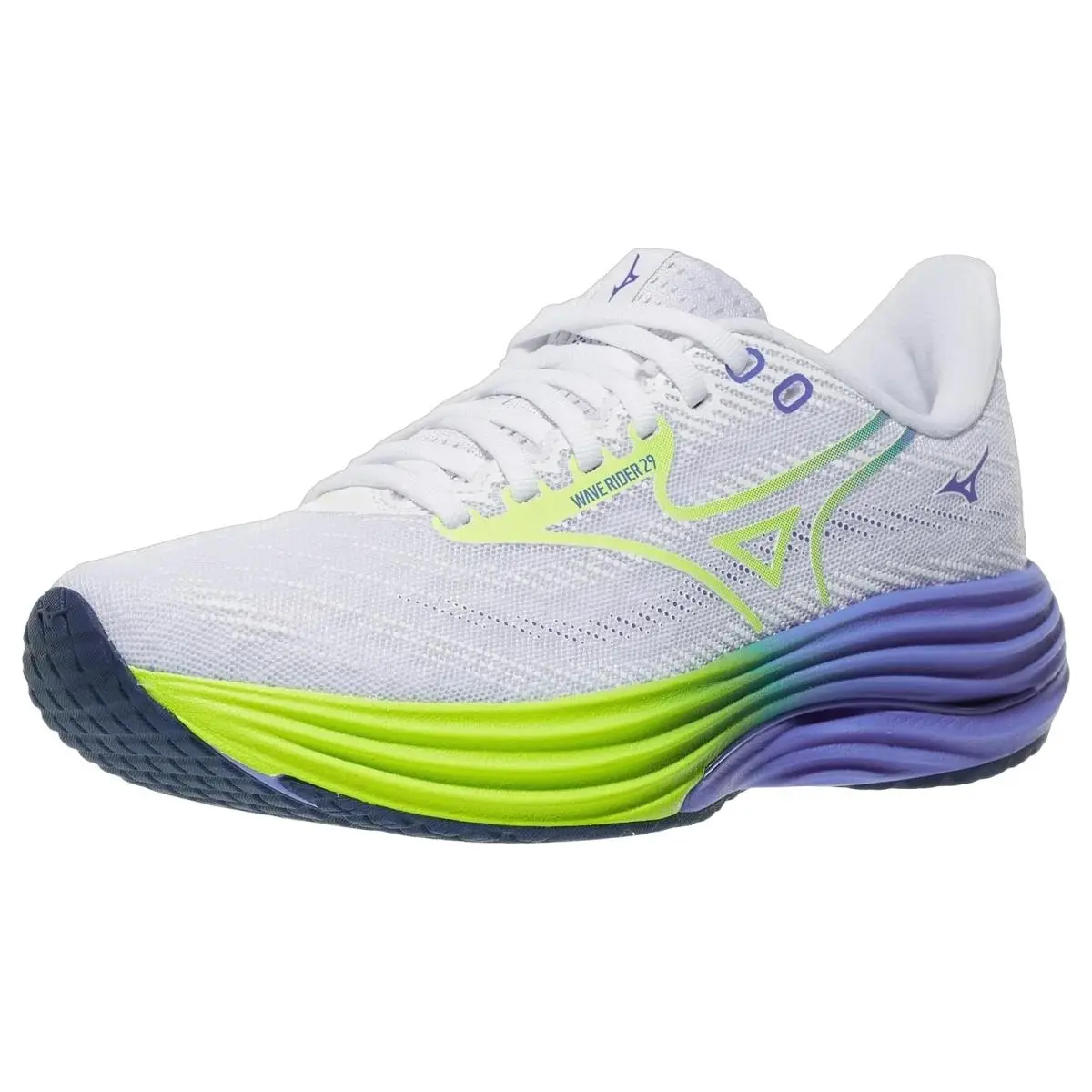 Mizuno shoes - Mizuno Wave Rider 29 - Wave Rider - 411536003F - White/Yellow 6