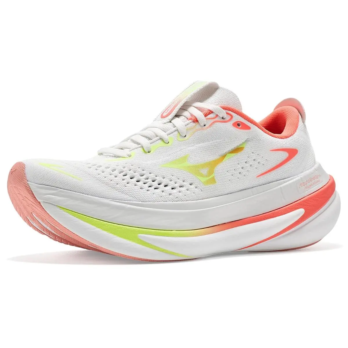 Women`s Sneakers Athletic Shoes  Sky Prime White/Lime Pulp by Mizuno